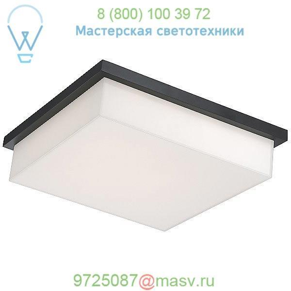 FM-1410-BK Ledge Large Flush Mount Ceiling Light Modern Forms, уличный потолочный светильник