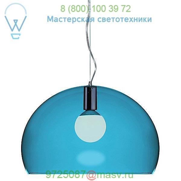 OB-9031/K1 Kartell FL/Y Pendant Light (Petroleum Blue/Medium) - OPEN BOX RETURN, опенбокс