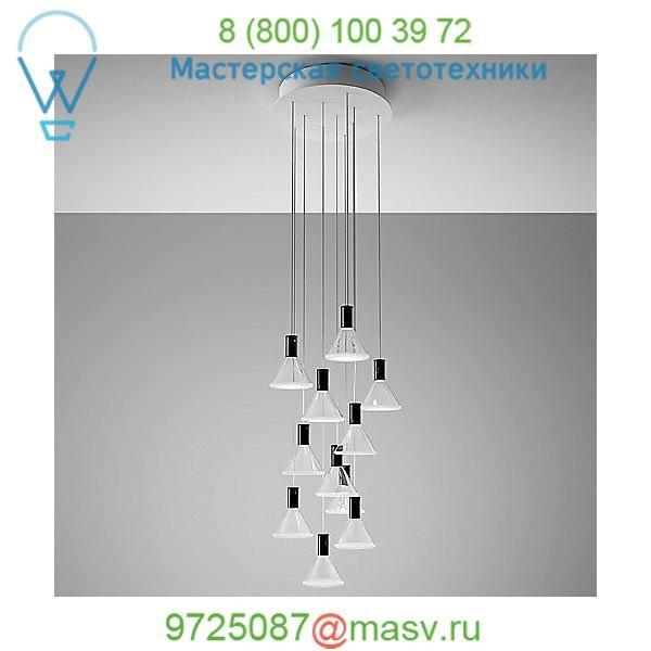 Polair Multispot 10-Light Round Pendant Light Fabbian, светильник