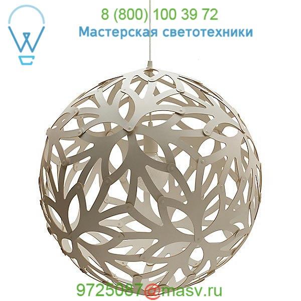 David Trubridge Floral Pendant Light FLO-0800-NAT-WHI, светильник