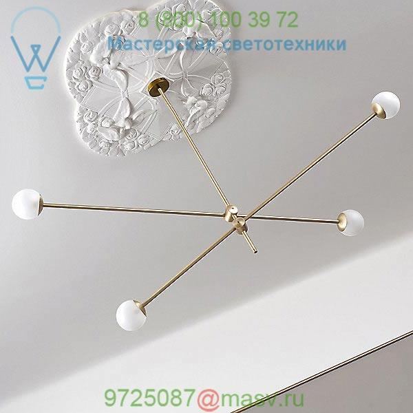 SI-4-BLA/PB Intueri Light Bullarum SI-4 Chandelier, светильник