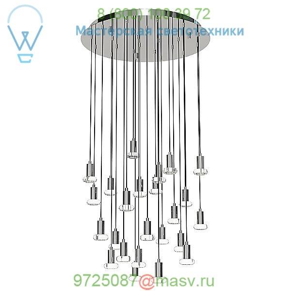 Seraph Round 20 Inch LED Chandelier Blackjack Lighting SER-20P-BL-BU, светильник