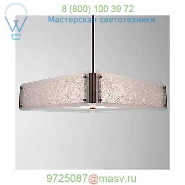 CHB0044-23-FB-BG-001-E2 Textured Glass Square Drum Pendant Hammerton Studio, подвесной светильник