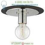 H137501S-AGB/BK Milo Flush Mount Ceiling Light Mitzi - Hudson Valley Lighting, светильник