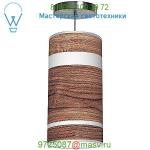 Jefdesigns Band Column Pendant Light (Walnut/20 In) - OPEN BOX RETURN, светильник