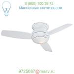 Minka Aire Fans F593L-PW Concept Traditional Outdoor Flush Mount Ceiling Fan, светильник