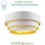 Lights Up! 9275BN-MWG-Metallic-White-&amp;-Gold Deco Deluxe 3-Tier Pendant Light, светильник