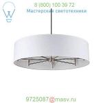 Walker 7-Arm Drum Chandelier 9070BN-WHT Lights Up!, светильник