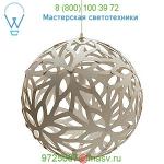 David Trubridge Floral Pendant Light FLO-0800-NAT-WHI, светильник