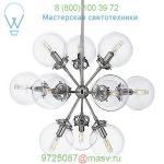 Bistro Small Round Chandelier Visual Comfort S 5270HAB/BLK-WG, светильник