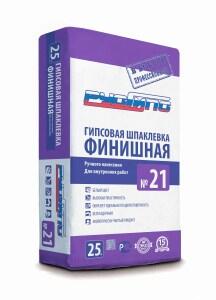 Шпаклевка гипсовая ручного нанесения для внутренних работ №21