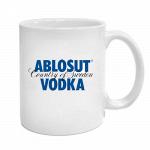 Кружка c надписью ABLOSUT VODKA