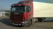 Тягач Scania R114 LA 4x2 NA 380 – 2000г + рефрижератор Schmitz – 2000г