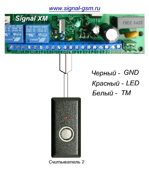 Схема тач мемори подключения