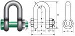Стандартные скобы – D - образные скобы с предохранительным болтом G-4153