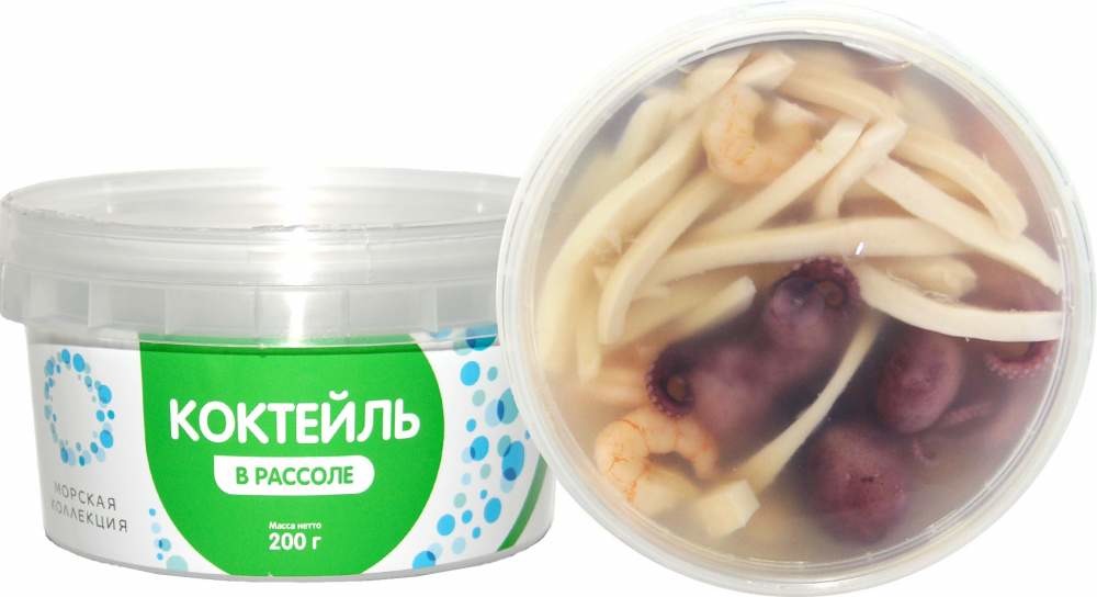 Коктейль из морепродуктов в рассоле