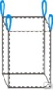 Биг-бэг (МКР) 95х95х120, 4 стропы, плотность 160г/м2, с вкладышем