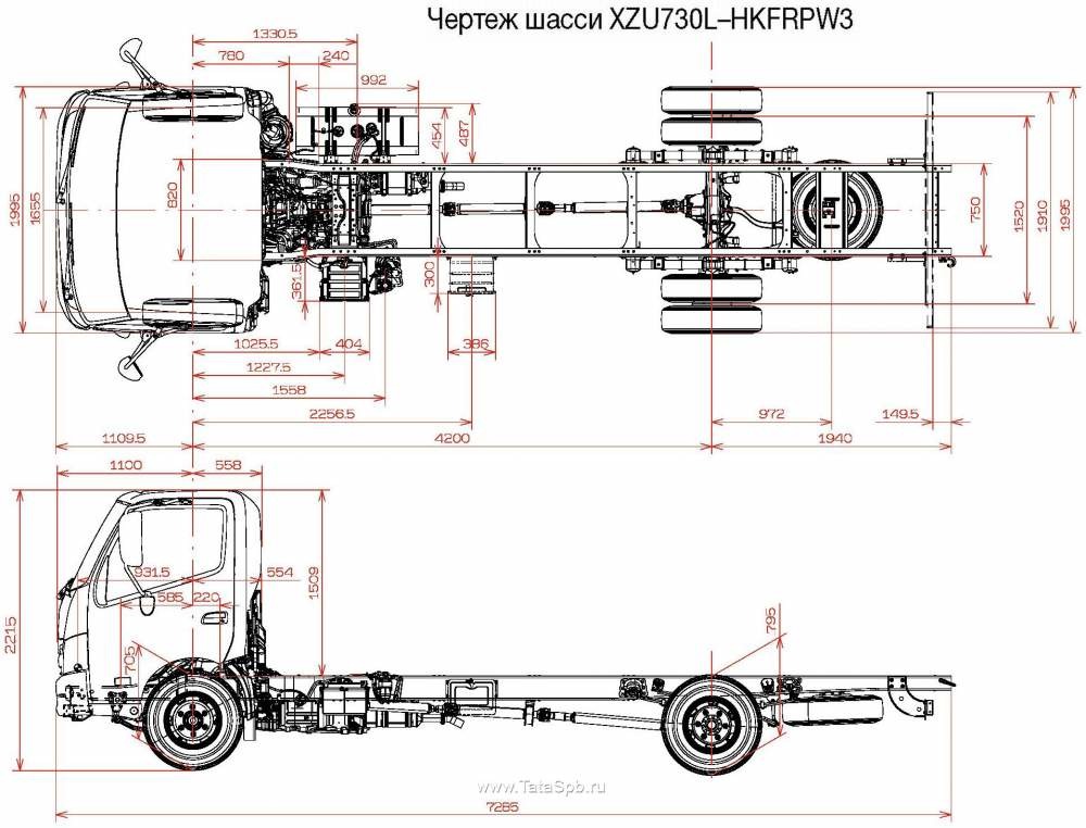 Промтоварный фургон Hino 303/343 из ламинированной фанеры