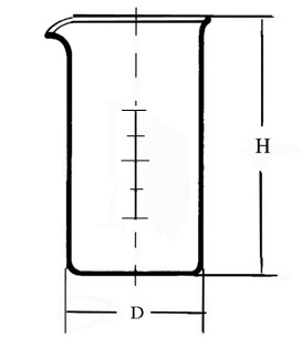 Стакан лабораторный В-1-1000 со шкалой