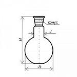 Колба плоскодонная