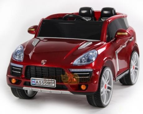 Электромобиль River Toys Porsche Macan A555MP красный металлик VIP