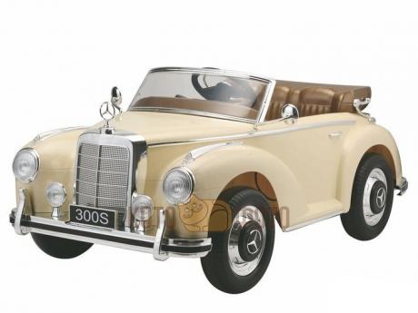 Электромобиль River Toys Mercedes Benz 300S бежевый