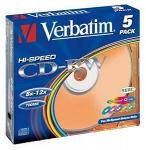 Диски CD-RW VERBATIM 700 Mb