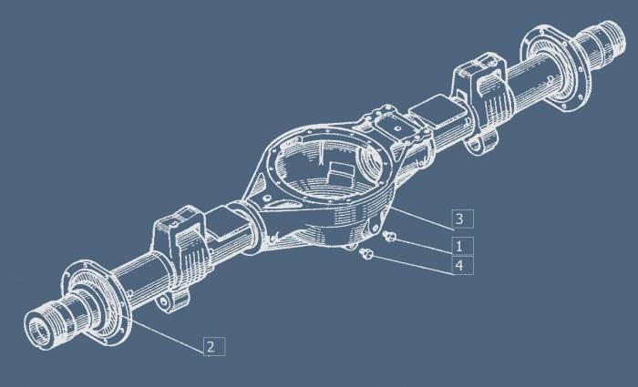 Задний мост урал 4320 схема