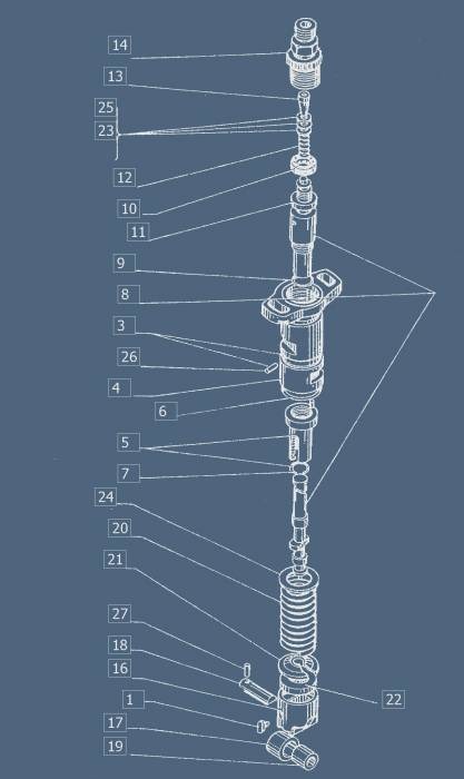 Секция топливного насоса высокого давления