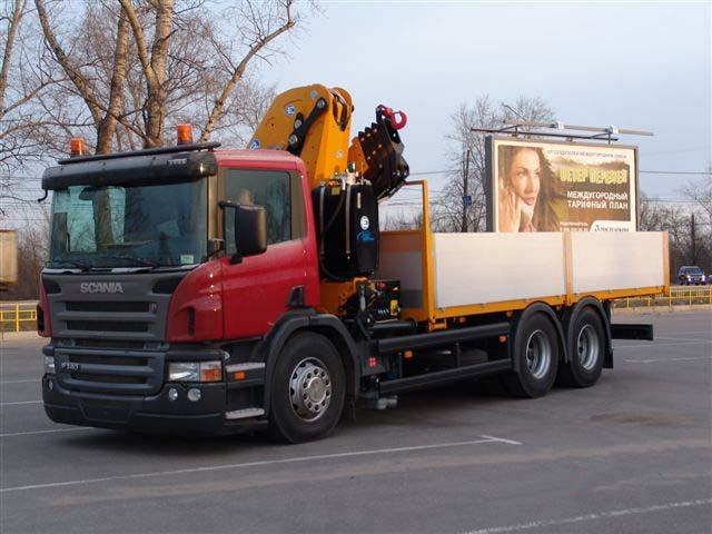 Тяжелое шасси с манипулятором Scania P340LB6X2HLB