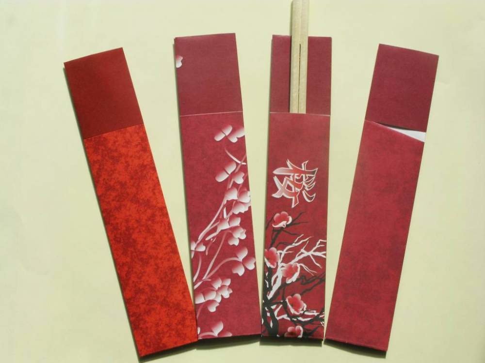 Конверты для бамбуковых палочек с логотипом
