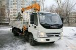 среднетоннажный грузовик FOTON 1069 с краноманипуляторной установкой КМУ XCMGSQ3.2SK2Q