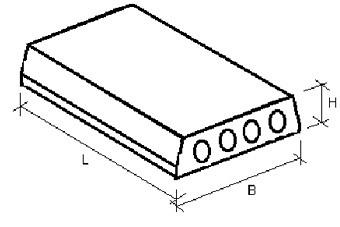 Плита многопустотная