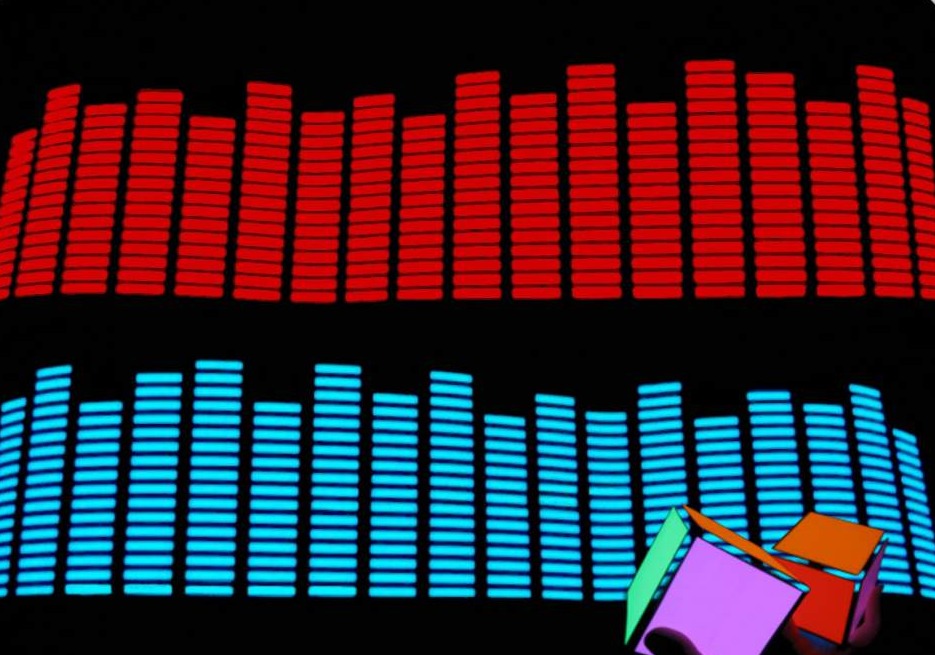 Звукоактивный авто эквалайзер на основе электролюминесцентной светобумаги
