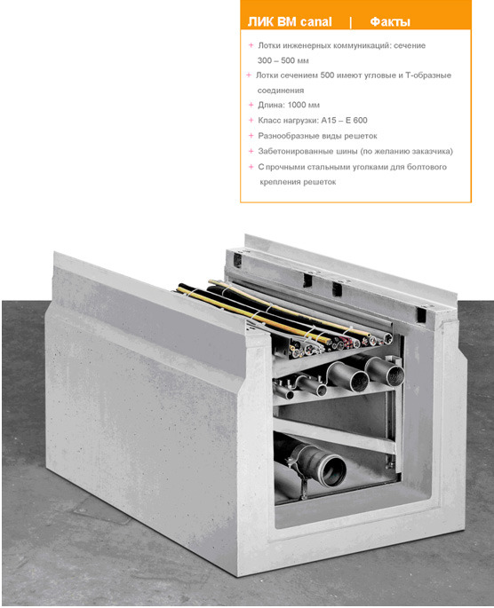 Лотки инженерных коммуникаций