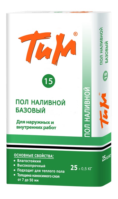 Стяжка для пола пластичная «ТИМ 15»