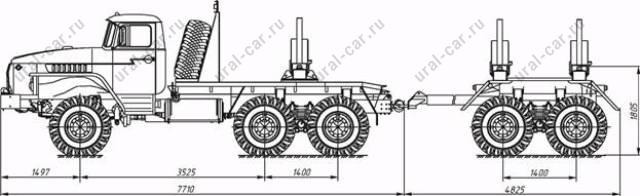 Тягач ТПВ Урал 596006