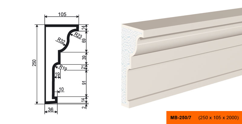 Молдинг МВ-250/7
