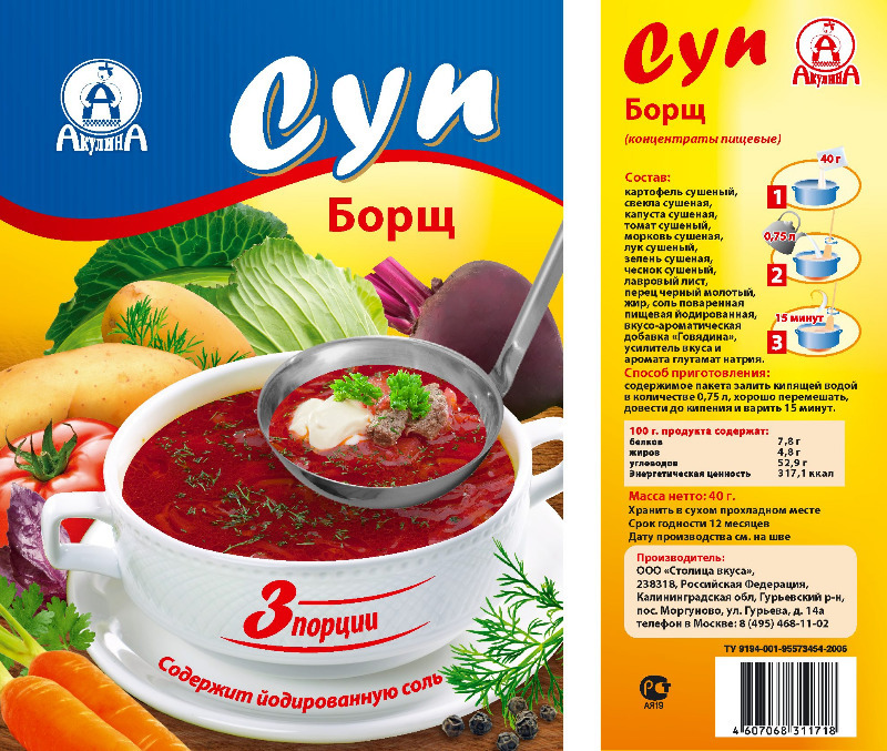 Дачный суп русский продукт способ приготовления