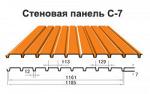 Панели стеновые С-7