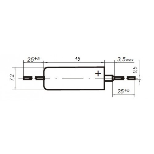 Конденсатор К53-14 22мкФ±20% 32В