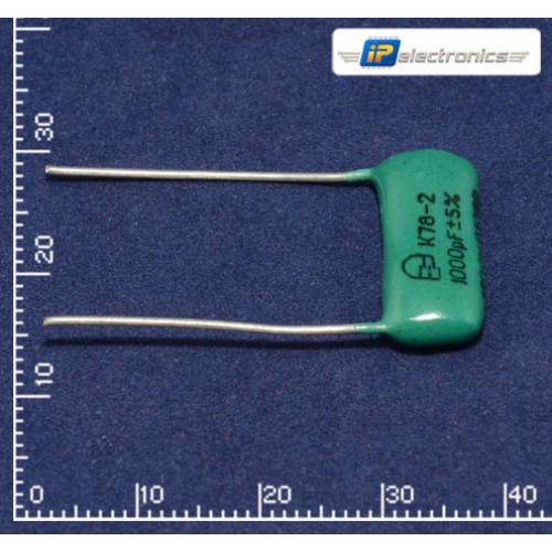 Конденсатор металлопленочный К78-2 1000пФ±5% 1600В