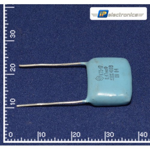 Конденсатор металлопленочный К73-17 0,47мкФ±20% 400В