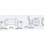 Конденсатор К15У-2г 2кВ 560пф±10% 2,5кВАр М1500