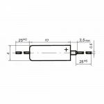 Конденсатор К53-1А 10мкФ±10% 6,3В