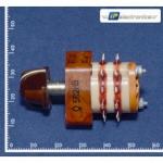 Малогабаритный, высокочастотный галетный поворотный переключатель П2Г3-5П2НВ