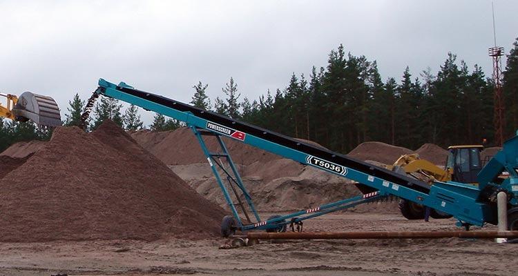 Мобильный радиальный конвейер Powerscreen T5036