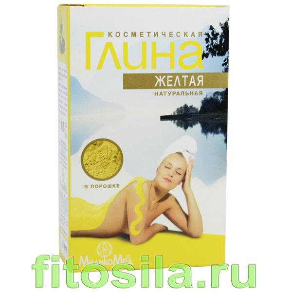 Глина желтая 100г (коробочка)