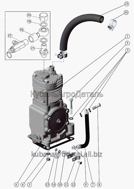 Запчасти для сельхозтехники МТЗ-1021.3 Компрессор