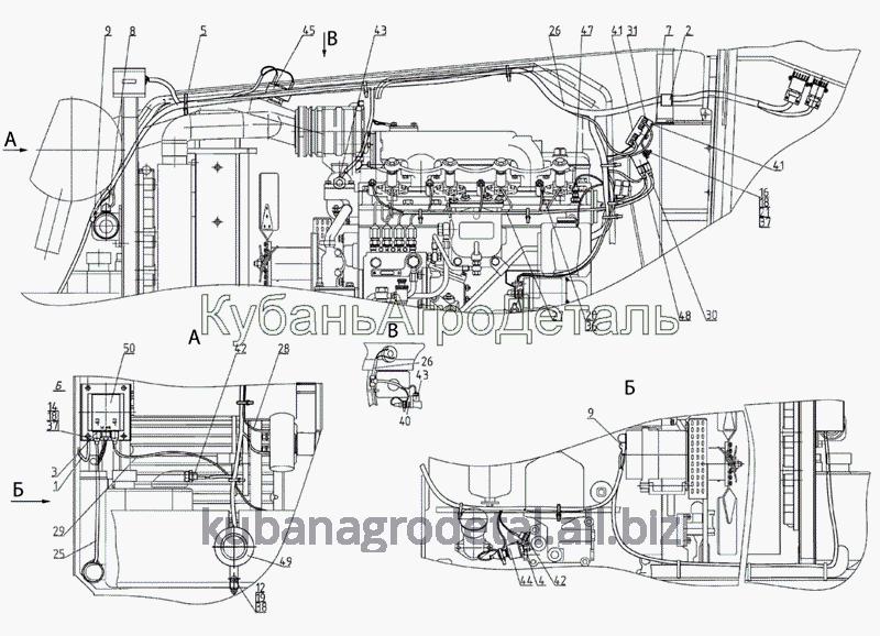 Запчасти для сельхозтехники МТЗ-1021.3 Электрооборудование двигателя